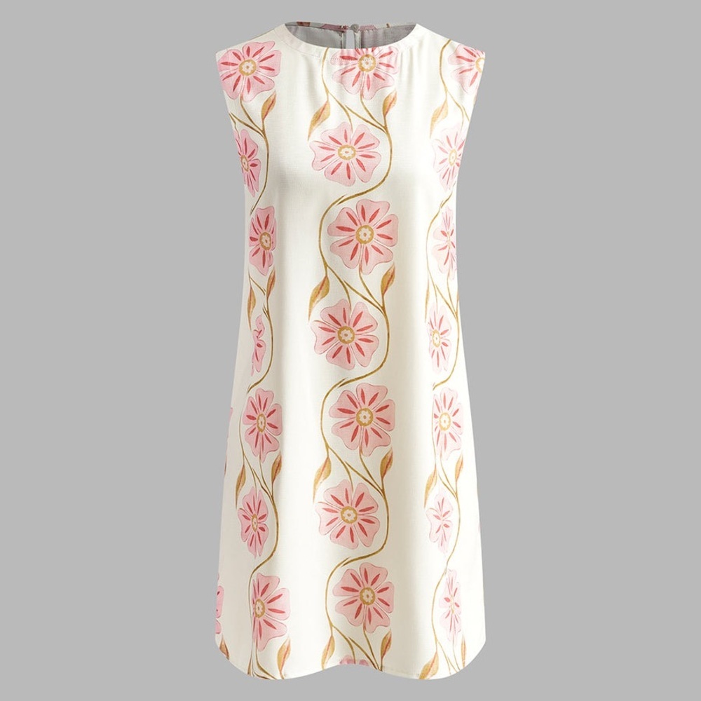 Commense Romantic Print Sleeveless Short Dress - Picture 8 of 8